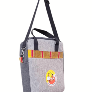 Workshop Bag_Gray with Kitenge stripe