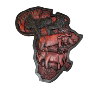 Wooden African Map